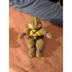 Vintage Plush Teenage Mutant Ninja Turtles 13" Donatello 1988 Playmates